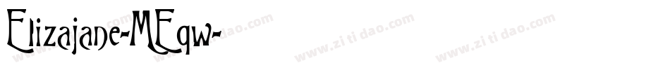 Elizajane-MEqw字体转换