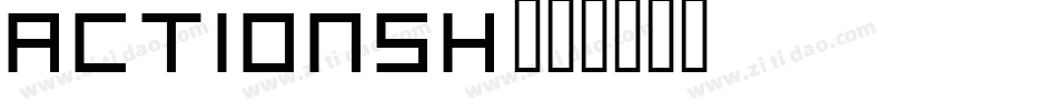 Actionsh字体转换