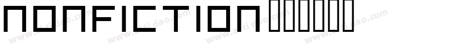 NONFICTION字体转换