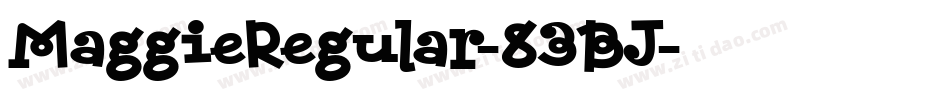 MaggieRegular-83BJ字体转换