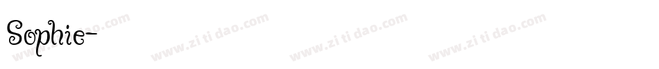 Sophie字体转换