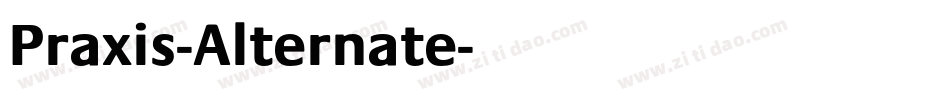 Praxis-Alternate字体转换