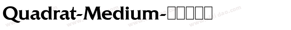 Quadrat-Medium字体转换