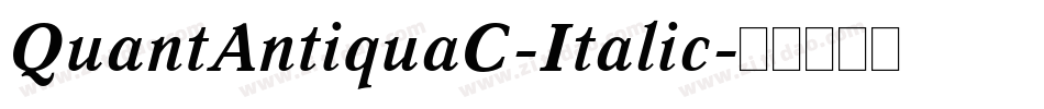 QuantAntiquaC-Italic字体转换
