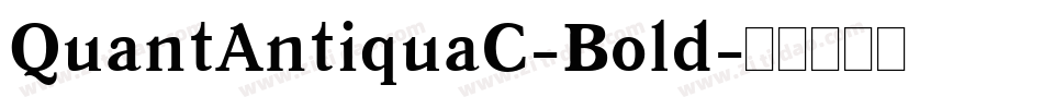 QuantAntiquaC-Bold字体转换