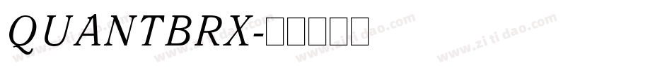 QUANTBRX字体转换