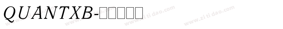 QUANTXB字体转换