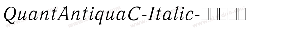 QuantAntiquaC-Italic字体转换