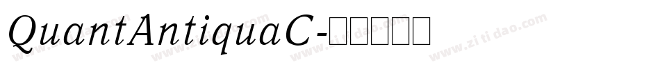 QuantAntiquaC字体转换