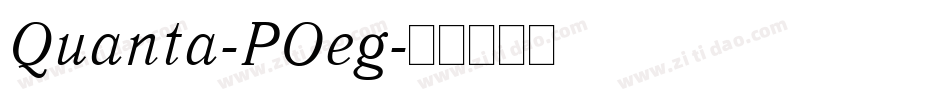 Quanta-POeg字体转换