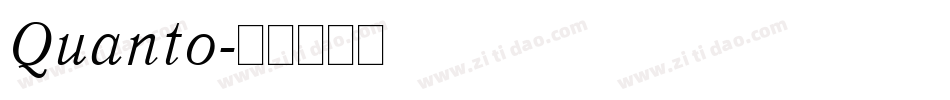 Quanto字体转换