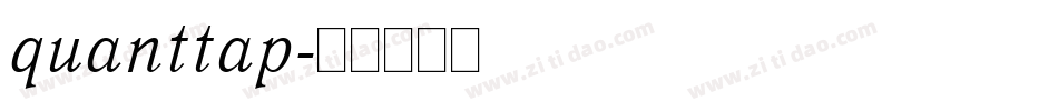 quanttap字体转换