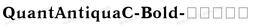 QuantAntiquaC-Bold字体转换