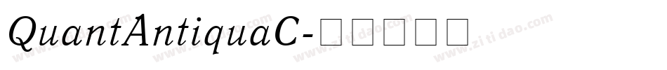 QuantAntiquaC字体转换