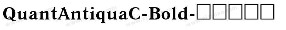 QuantAntiquaC-Bold字体转换