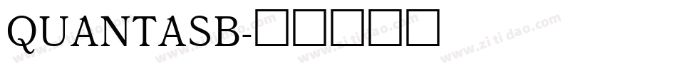 QUANTASB字体转换