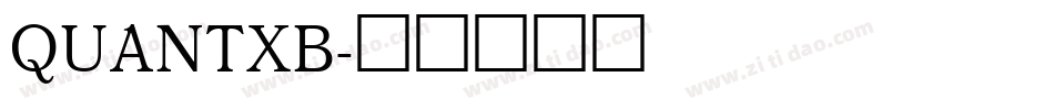 QUANTXB字体转换