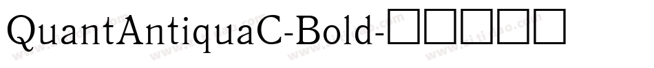 QuantAntiquaC-Bold字体转换
