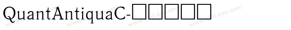 QuantAntiquaC字体转换