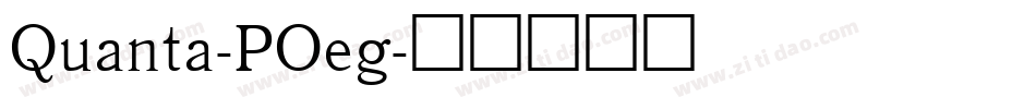 Quanta-POeg字体转换