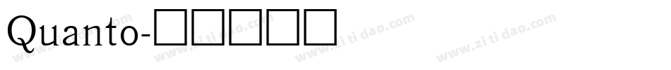 Quanto字体转换