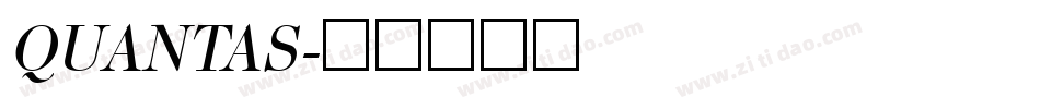 QUANTAS字体转换