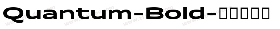 Quantum-Bold字体转换