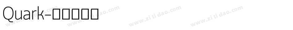 Quark字体转换