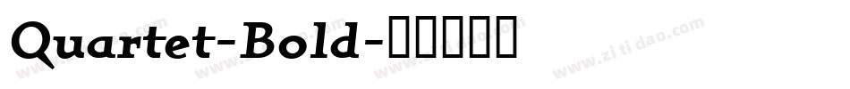 Quartet-Bold字体转换