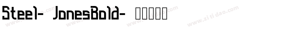 Steel-JonesBold字体转换