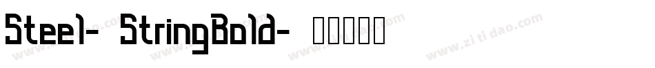 Steel-StringBold字体转换