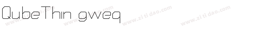 QubeThin-gweq字体转换