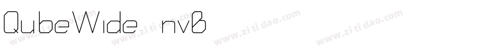 QubeWide-4nvB字体转换