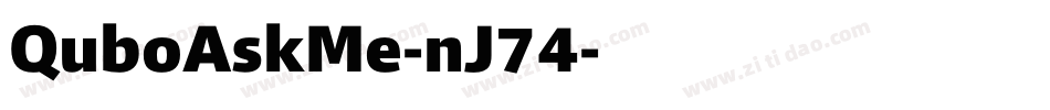 QuboAskMe-nJ74字体转换