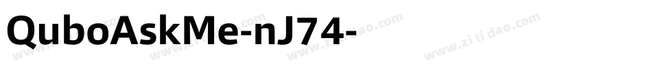 QuboAskMe-nJ74字体转换