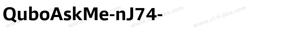 QuboAskMe-nJ74字体转换