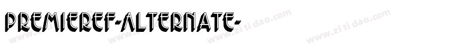 PremierEF-Alternate字体转换