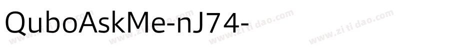 QuboAskMe-nJ74字体转换
