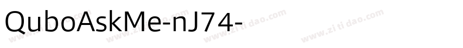 QuboAskMe-nJ74字体转换