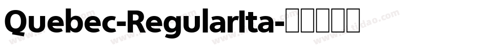 Quebec-RegularIta字体转换