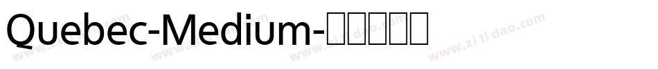 Quebec-Medium字体转换