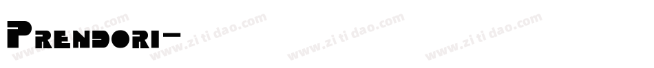 Prendori字体转换