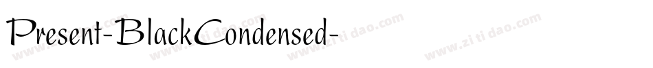 Present-BlackCondensed字体转换