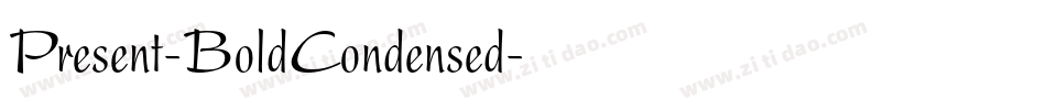 Present-BoldCondensed字体转换
