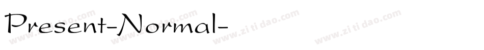 Present-Normal字体转换