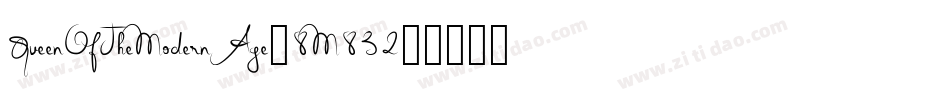 QueenOfTheModernAge-8M832字体转换