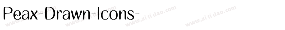 Peax-Drawn-Icons字体转换