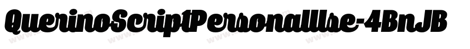 QuerinoScriptPersonalUse-4BnJB字体转换
