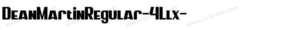 DeanMartinRegular-4Llx字体转换