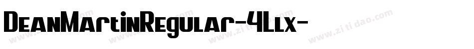 DeanMartinRegular-4Llx字体转换